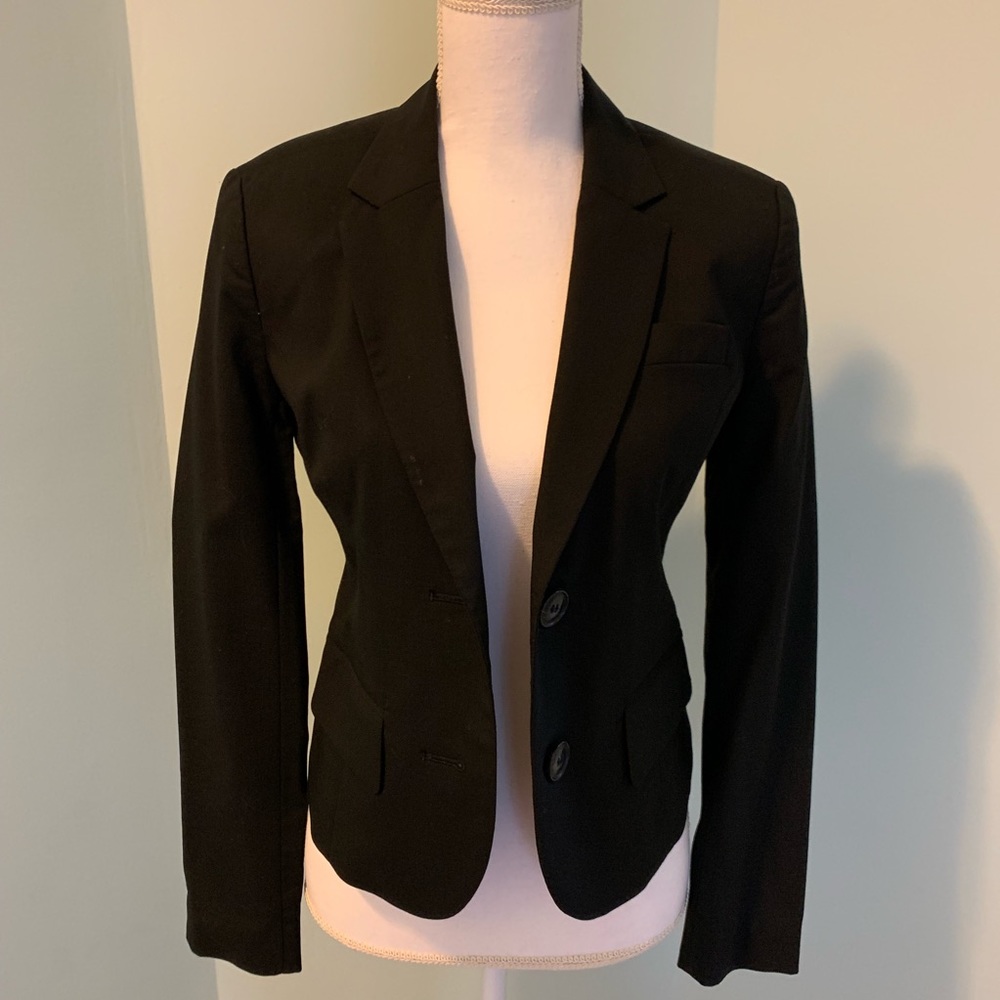 Black Sinclaire 10 Stretch Wool Blazer